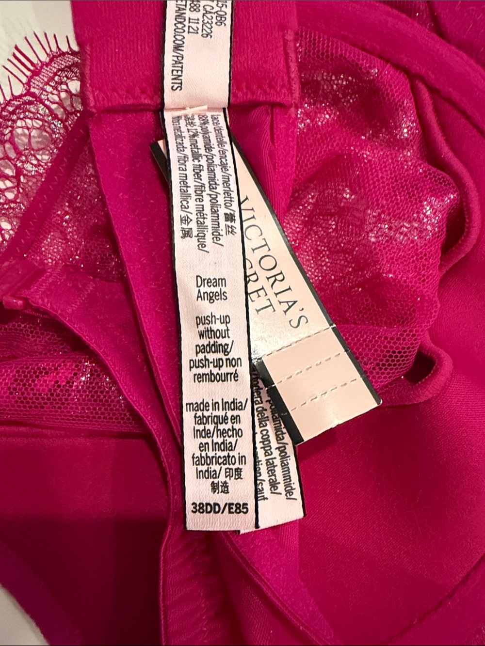 Victoria’s Secret Brand Fuchsia Lace Underwire Bra - Picture 4 of 4